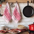 thumbnail image 6 of Happy Mother's Day Kitchen Towels Set of 2, Farmhouse Pink Floral Love Heart Absorbent Dish Towels for Kitchen, Microfiber Hand Towel, Quick Drying Tea Towel for Cleaning Decorative Dishcloths, 6 of 7