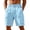 DM79_Sky Blue, variant on Dwellite Mens Linen Cargo Shorts Summer Casual Loose Elastic Waist Drawstring Lightweight Beach Vacation Shorts with Pocket Khaki 3XL