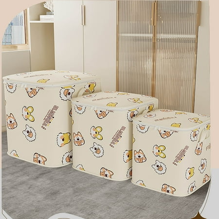 Quilt Storage Bag Large Capacity Household Clothing Packing Pouch Waterproof Sorting Bag for Moving Durable Fabric Wardrobe Management System Moisture Proof Home Storage Supply Gray by UKHCCC