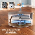 thumbnail image 5 of Spin Mop Bucket System with Clean & Dirty Water Separation - Dual Chamber Self-Wringing Floor Mop, Uses Fresh Water Every Time & Saves Water, 5 of 7