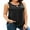 Black, variant on Sociala Womens Flowy Eyelet Embroidery Sleeveless Tank Tops with Built in Bras