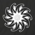 thumbnail image 2 of Sunflower T-Shirt | Pretty Flower Black Tee Gift, 2 of 5