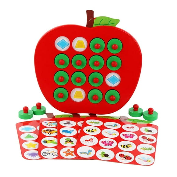Esquirla Wooden Memory Matching Chess Game Early Education 3d Puzzle Gift for Toddlers,