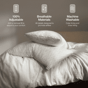 Coop Sleep Goods Adjustable Pillow, King, Medium-Firm Memory Foam for All Sleep Positions