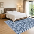 thumbnail image 3 of GLATTICE 8x10 Washable Area Rug for Living Room Non-Shedding Bedroom Rug Blue Rugs Non Slip Soft Thin Large Indoor Carpet for Dining Room Home Office, 3 of 7