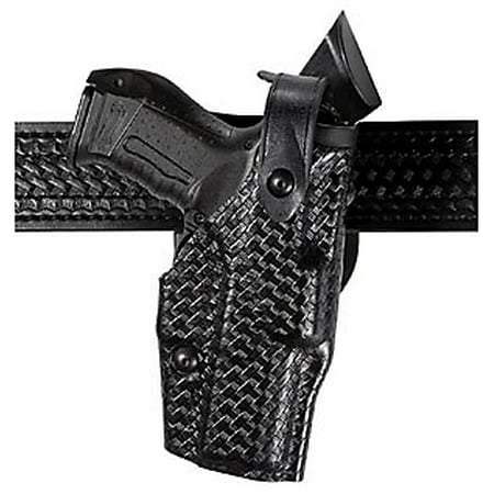 Safariland 6360 Duty Holster Safariland Model 6360 ALS Level III, Mid-Ride Duty Holster, Hood Guard - Fit 109 - Basketweave Black, Left Hand ()
