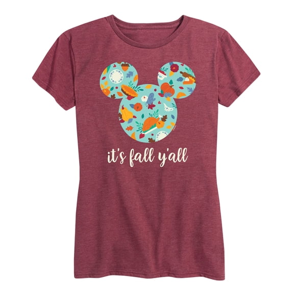 Mickey & Friends - Its Fall Yall - Women's Short Sleeve Graphic T-Shirt
