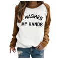 thumbnail image 2 of Nouveaux Hauts pour Femmes 2023 Grande Taille Mode Femme Manches Longues Col Rond Blouse Imprimée Automne Pull Décontracté Hauts Manches Longues pour Femmes, 2 of 5