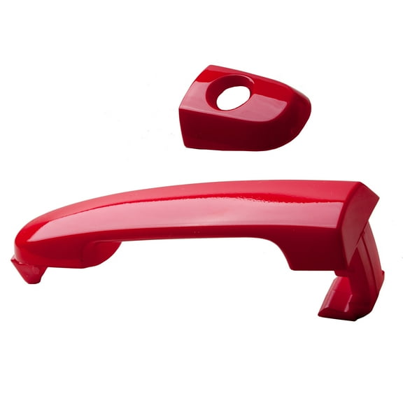 MotorKing Compatible with 2001-2013 Pontiac Vibe Scion tC xA xB xD Toyota Camry Corolla RAV4 Highlander Matrix Prius Solara Yaris 3P0 Absolutely Red Front Left or Right Outside Door Handle