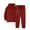 Red, variant on Stamzod Winter Outfits for Men 2 Piece Warm Thick Fleece Hoodie and Sweatpants Set Flannel Pajamas Matching Sets Sleepwear S