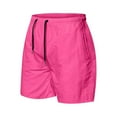 thumbnail image 3 of Dagugfen Shorts for Men Elastic Waist Drawstring Lightweight Casual Loose Beach Shorts for Travel Golf, 3 of 4