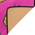 thumbnail image 4 of Pink Fruit Mix 63''x48'' Plush Memory Foam Bath Mat, Soft, Absorbent, Non Slip, Durable, 4 of 7