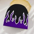 thumbnail image 4 of MesaSe Thick Warm Ear Protection Beanie Hat Men Winter Flame Print Riding Knitted Hat Costume Accessories, 4 of 9