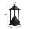 thumbnail image 3 of EQWLJWE LED Fake Fireplace, Vintage Black Decorative Lanterns for Living Room Decor, Mini Metal Lantern for Home Decor, Indoor, Outdoor, Table, Fall Decor with USB/Battery Operated, 3 of 5