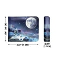 thumbnail image 4 of WIRESTER RFID Blocking Bifold Wallet for Men, Slim Leather Credit Card Holder with ID Window - Wolf Pack Moon, 4 of 6