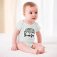 thumbnail image 3 of I Get My Awesomeness From My Grandpa - Baby Clothes - Funny Newborn Bodysuit Outfits for Boys And Girls White-style-1 6months, 3 of 7