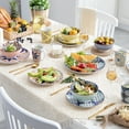 thumbnail image 4 of vancasso, Series Jasmin, 40-Piece Porcelain Dinnerware Set, Multicolour Dinner Set, Service for 8, 4 of 7