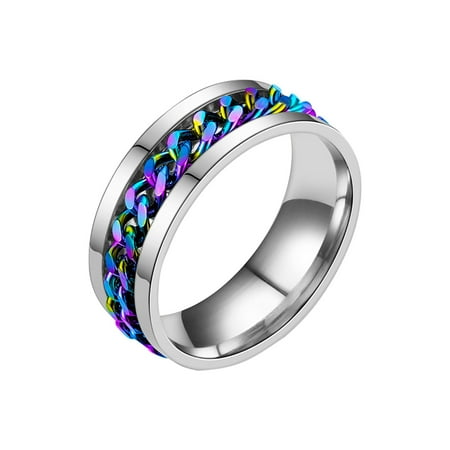 

Rings Ring Bottle Opener Set Chain Rotation Ring Titanium Ring Bottle Opener