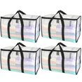 thumbnail image 1 of Bolsas de almacenamiento BALEINE Oversized Moving, 24 galones, paquete de 4 unidades, transparentes, 1 of 8