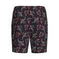 thumbnail image 2 of Lsque Black Roosters Mens Sleep Pajama Shorts,Short Pajama Pants, Cotton Ultra-Soft Knit-XX-Large, 2 of 9