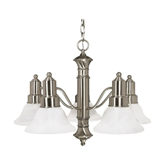 60/189-Nuvo Lighting-Gotham-Five Light Chandelier-24.5 Inches Wide by 17.5 Inches High -Traditional Installation