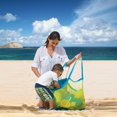 thumbnail image 3 of Yjmei - 2 bolsas de playa de malla grande, bolsa de mano, toalla de juguete, arena para guardar juguetes de playa para niños, artículos esenciales de playa para bebés, bolsa de almacenamiento de jugue, 3 of 4