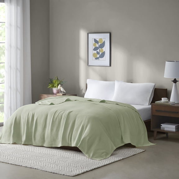 1 PCS King Cotton Blanket Green