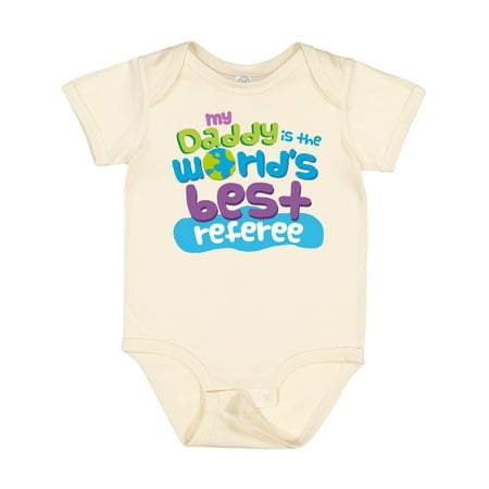 

Inktastic Daddy Worlds Best Referee Gift Baby Boy or Baby Girl Bodysuit