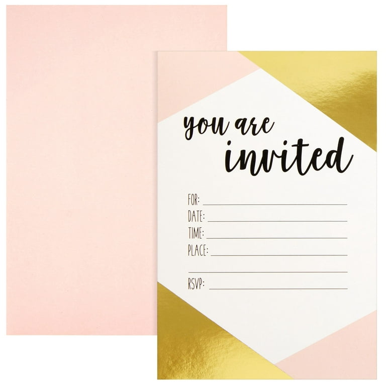 Party Invitations Party Blank Pack 8