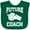 Green, variant on Inktastic Future Coach Sports Coaching Boys or Girls Baby Bib