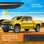 Extra Durable Window Deflectors Tape-On Window Visors Rain Guards Fit for Chevy Silverado 1500 2019-2026 Crew Cab, Sun Visors, Wind Vent Visors, Window vent shades, Car Accessories - 4 pcs. AG0798