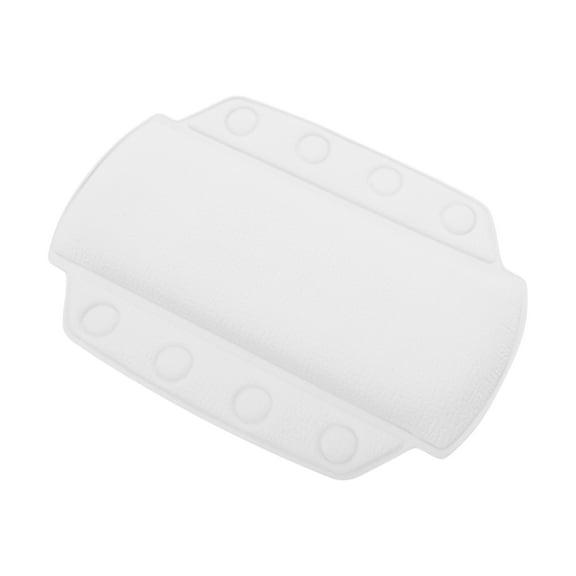 Unique Bargains 1 Pc Double Row Suction Cups Bath Pillow for Head and Neck White