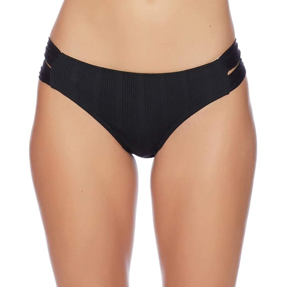 Athena - Fine Linedouble Side Tab Hipster Bikini Bottom Black