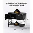 thumbnail image 2 of ZEKOO 40 Gallon Aquarium Stand,Metal Fish Tank Stand With Drawers, 2 of 5