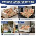 thumbnail image 6 of Chririnla Stretch RV Jackknife Sofa Bed Slipcovers Suitable for Camper Motorhome Folding Sofa, Elastic Fit Cover for RV Jackknife Futon, Vintage Rose Butterfly, 6 of 7