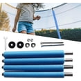thumbnail image 3 of Filet et Poteau de Trampoline de Rechange 4 Pcs Bleu, Tubes d'Enceinte Droits en Acier Robustes avec Mousse de Protection, 3 of 6