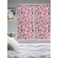 thumbnail image 3 of Spring Floral Living Room Curtains 2 Panel, Modern Watercolor Flowers Botanical Cafe Window Treatment, Extra Long Farmhouse Bedroom Bathroom Kitchen Curtains Drapes 104"x72", 3 of 6