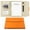 sanzhe Orange, variant on A5 Binder Refillable Planner Faux Leather Notebook  with Card Pen Holder Outdoor Journal  Agenda DIY Birthday Gift  Lined Paper Hardcover Executive with