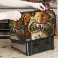 thumbnail image 7 of Honeii Modern Floral Guinea Pig Print 2 slice Toaster Cover, Two Slice Toaster Dust-proof Cover For Kitchen Small Appliance and Fingerprint Protection, 7 of 7