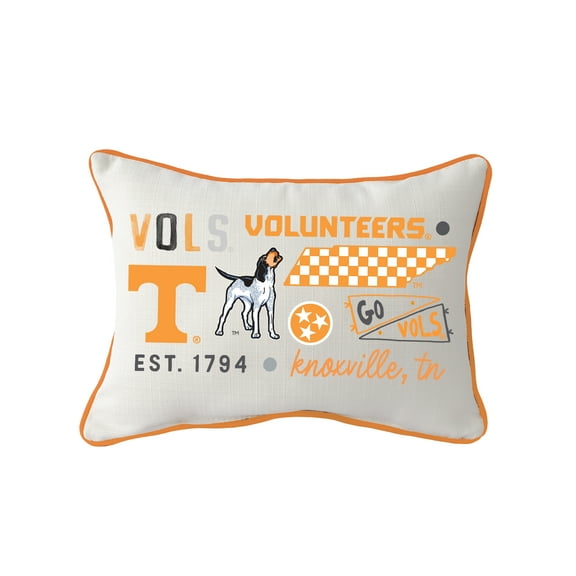 Little Birdie  Tennessee Volunteers Rectangular Piped Pillow