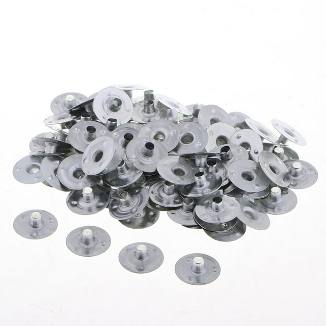100 Piezas de Candelitas Votiva Vela Mecha Autocentrante Sostenedores Pestañas 100 piezas-14x3mm