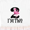 thumbnail image 4 of Inktastic 2nd Birthday Party Girls Flamingo Girls Toddler Dress, 4 of 5