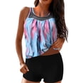 thumbnail image 4 of Women's Striped Tankini Top with Boyshorts Tummy Control Set S-XXL, 4 of 8