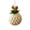 A001- A, variant on Gold and White Squirrel Christmas Tree Ornament with Diamond Pattern