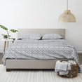 thumbnail image 4 of Linen Market 4 Piece Sheet Set Patterned, King, Burst of Vines Navy, 4 of 5