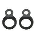 thumbnail image 1 of SHISUYAN Black Stainless Steel D-shaped Tie Down Rings for Truck Use 2 Pieces Practical and Strong, 1 of 9