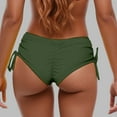 thumbnail image 2 of Women's High Waisted Bikini Bottom, Side Tie Cheeky Swim Pants with Ruching, Comfortable Beach Summer Bathing Suit for Swimming, 2 of 4