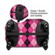 thumbnail image 2 of Fotbe pink and black argyle Funda Protectora para Equipaje, Antirrayones y Resistente a la Suciedad, Compatible con Maletas de 18 a 32 Pulgadas-Large, 2 of 7