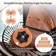 thumbnail image 3 of Stair Tread Template Tool, Adjustable Angle Aluminum Alloy Stair Tread Template Tool Wear Resistant  for Layout Projects, 3 of 7