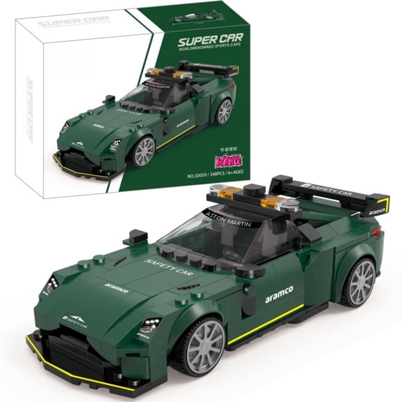 Remocguys Green Racing Car Building Set Compatible with Lego Sports Cars Collectible Model for Adults Teens 348pcs